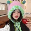 Autumn and winter candy monster cute handmade knitted hat plush playful funny little monster wool hat autumn and winter warm hat