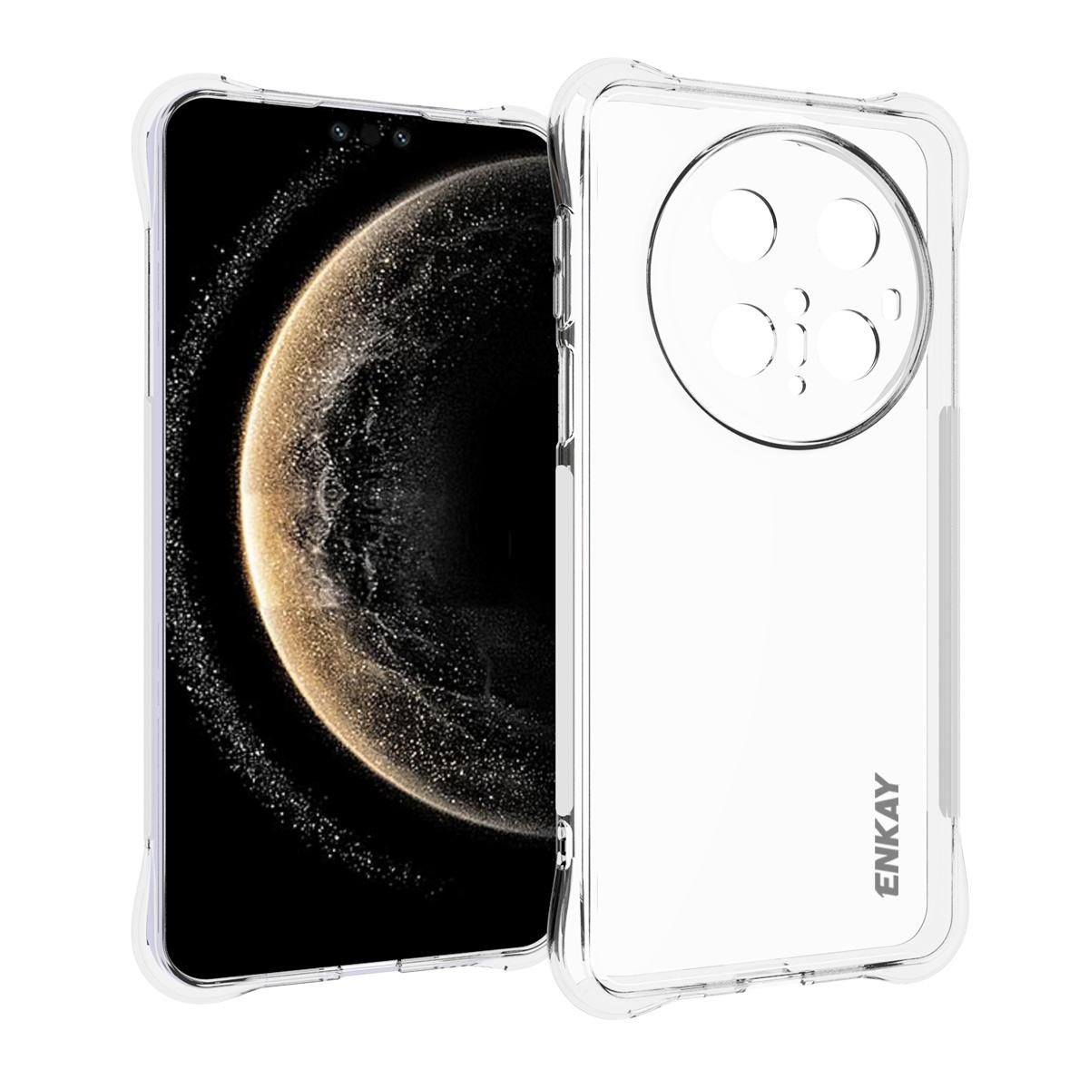 

Для Huawei Mate 70 Pro Прозрачный чехол для телефона ENKAY HAT PRINCE Противоударный Противоскользящий ТПУ чехол Transparent