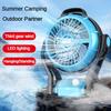 Leistungsstarker LED-Tischventilator Wiederaufladbare Camping-Kühlung Ausrüstung Outdoor Kleiner Tragbarer Elektrischer Ventilator