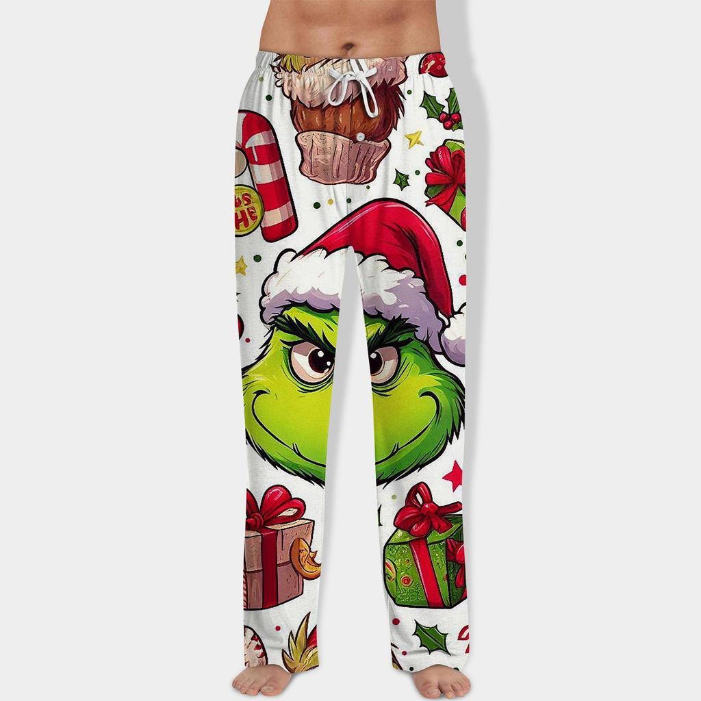 Men's Allover Printed Home Pants Sleeping Pajama Pants Long Pants Pajama Pants Yoga Pants