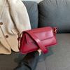 Today's Popular New Trendy Fashion Baguette Small Square Bag Niche Design Solid Color Single Shoulder Underarm Commuter Women's Bag