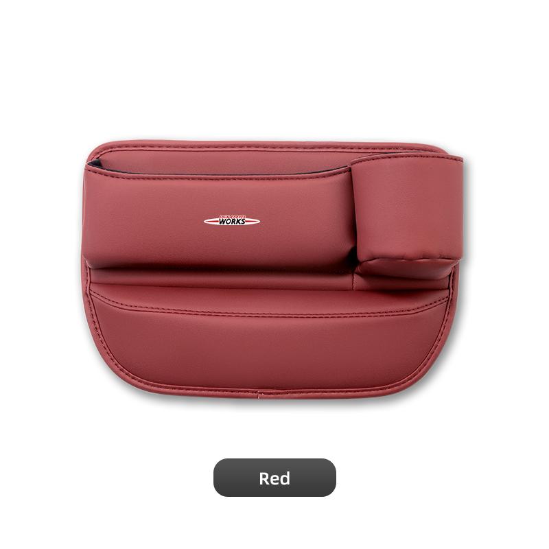 Leather Car Seat Gap Organizer Storage Box Cup Holder Auto Interiors For Mini Cooper One JCW F54 F55 F56 F57 F60 R50 R52 R53 R55 Rdxzk11