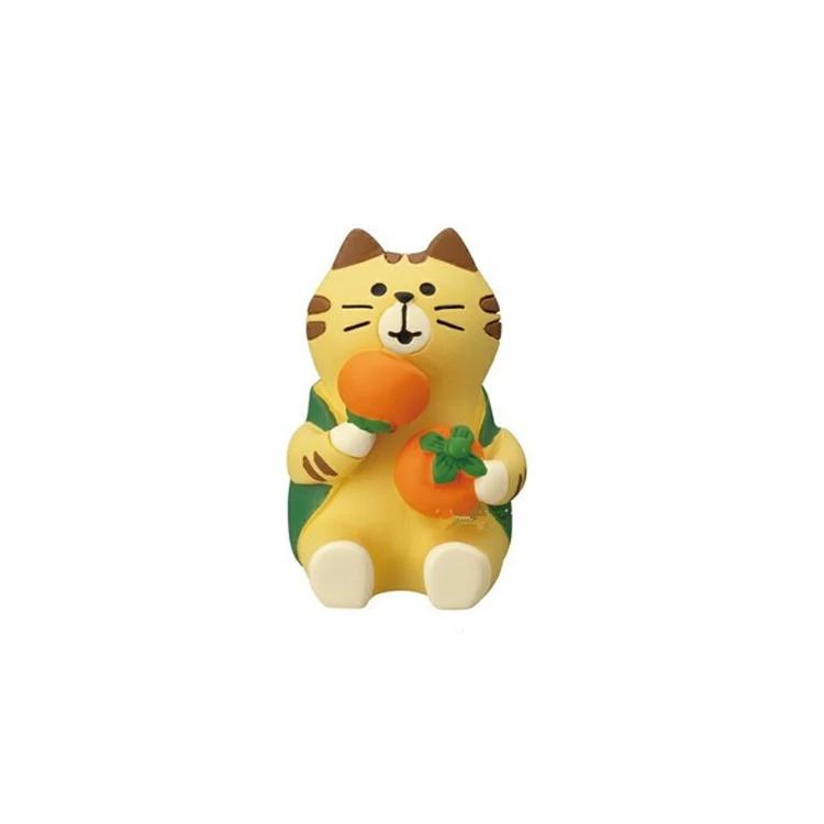 Japanese Ornaments Autumn Harvest Chestnut Series Japanese Photo Props Miniature Resin Gift INS Cat Collection Small Ornaments