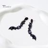 1 Pair Halloween Earrings Spooky Chic Bat Cat Skull Lightweight Trendy Personality Fun Comfortable Earrings