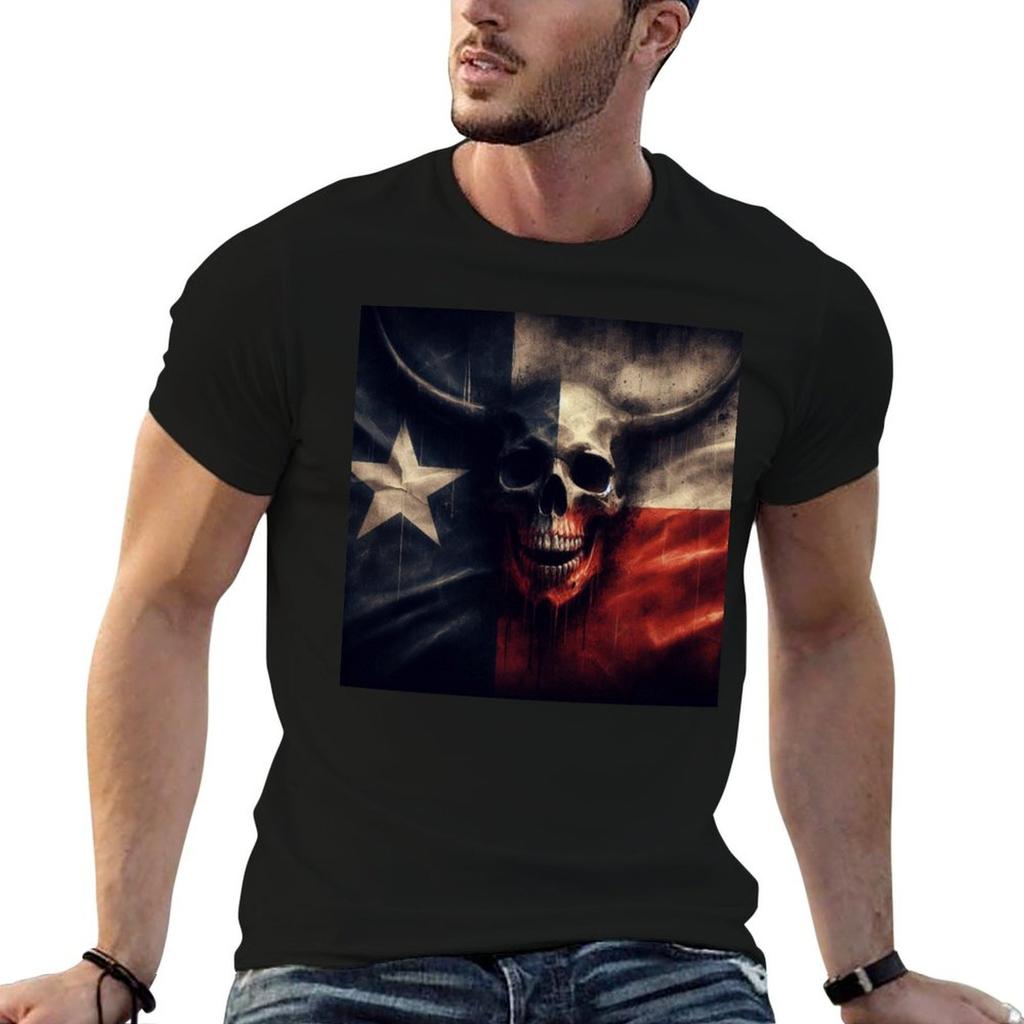 Texas Flag T-Shirt t shirt man plain t shirts for man cotton soft man t shirts cotton T-shirt