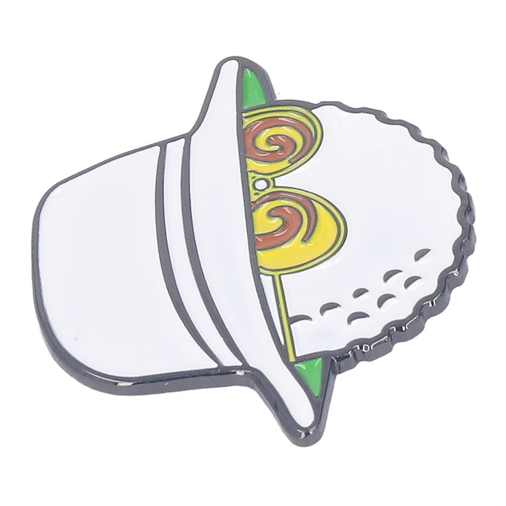 Golf Ball Marker Hat Clips Lightweight Removable Magnetic Anti Rust Glasses Fisherman Hat Clips for Women Men White