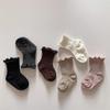 6Pairs Ruffle Baby Cotton Socks Breathable Toddle Sweet Socks Kids Short Tube Socks  Newborn