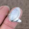 Moonstone Genstone Handmade 925 Sterling Silver Jewelry Ring Size 9 KKG-527