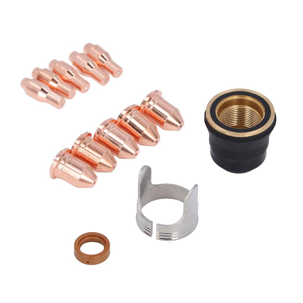 13Pcs Plasma Cutting Torch Consumables Set Accurate Tip Electrode for IPT45 Cutter Equipment