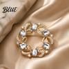 Formal Outfit Embellishment Women Rhinestone Hollow Wreath Brooch Dainty Decorative Badge Brooch Pin Sweater Cardigan Coat Dress Jewelry Accessories
