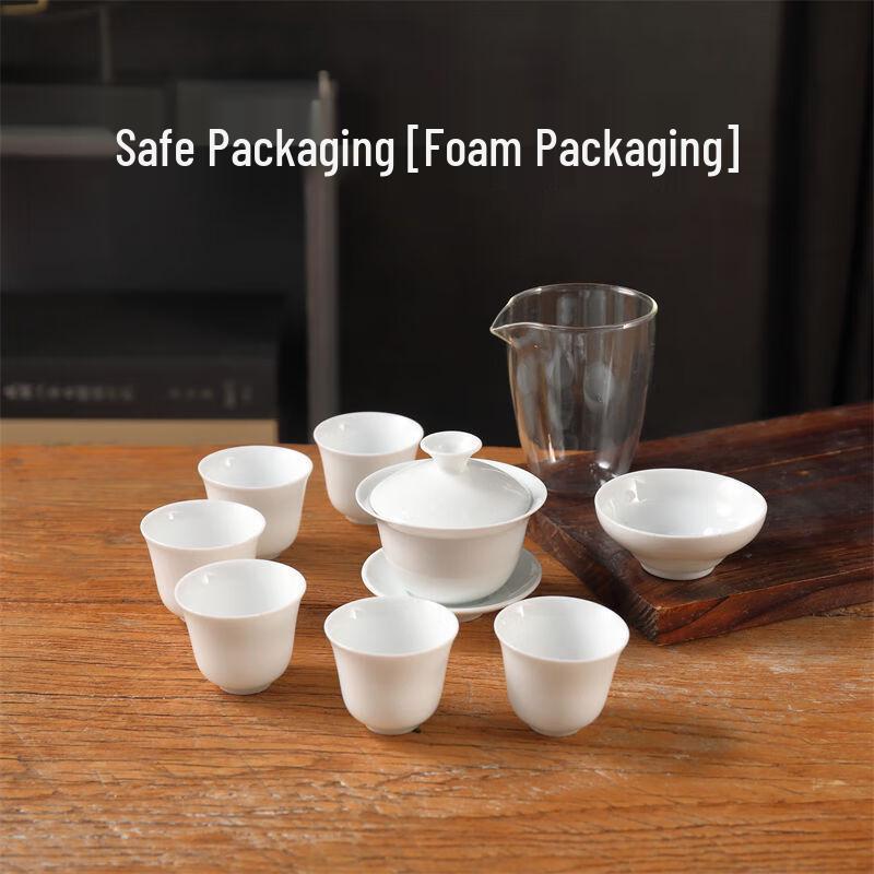 Bingyue Minimalist Ceramic Tea Set - 11-Piece Gift Box