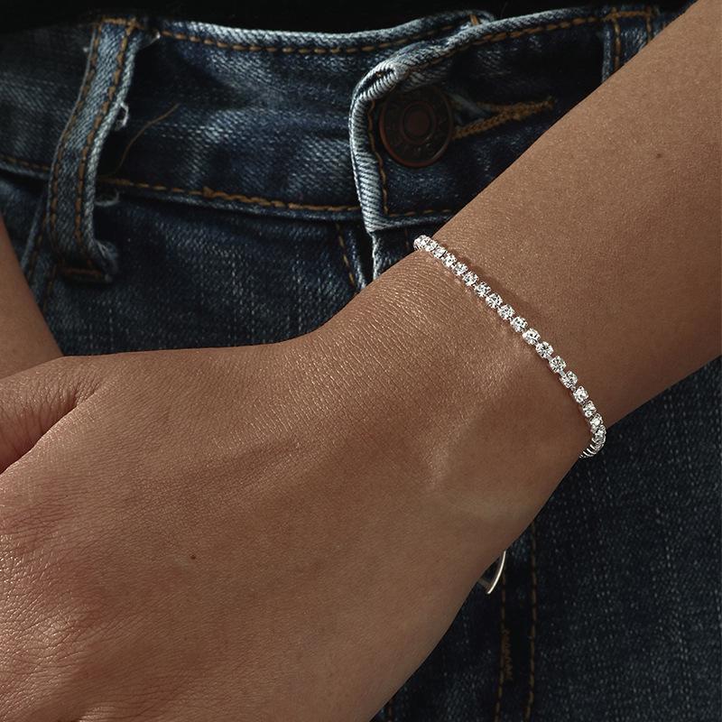 

Женский элегантный браслет с тремя рядами стразов - Простые, стильные украшения в европейском и американском стиле