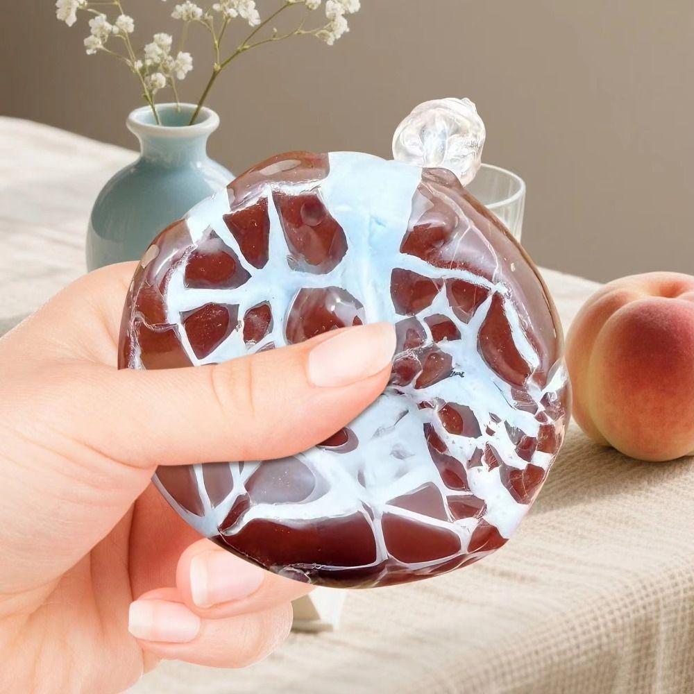 Minz-Schwarze Schokolade Sensorischer Fidget Knackiger Ball Wachsbeschichtung Stressabbau Langsamer Rückprall Weicher Stressball Handgefertigter Ball