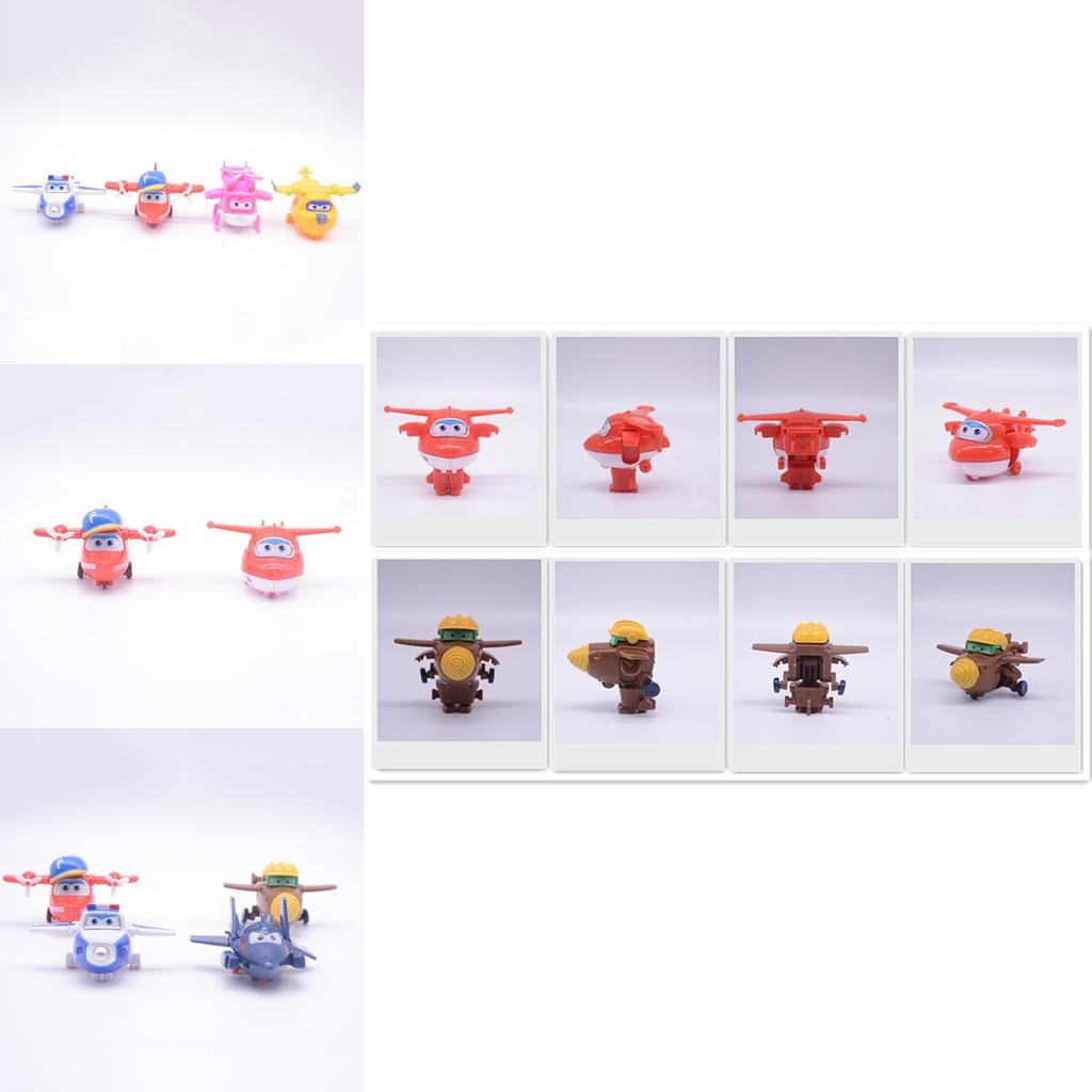 Super Wings Spielzeug Mini Flugzeuge Buntes Transformationsflugzeug Roboter Geschenke für Kinder**
