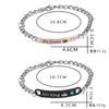 Fashion Black Rose Gold Color Charm His Queen Her King Beauty Beast Crystal Male Bracelet Jewelry For Men Women Gifts