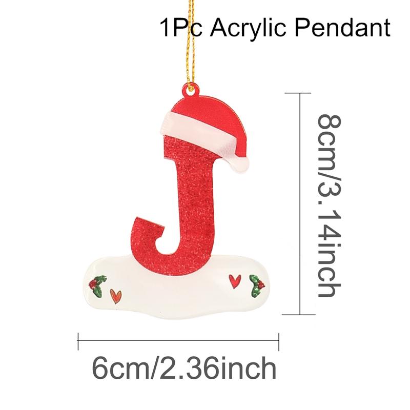 Christmas Acrylic Letter Pendant 2026 Merry Cristmas Decoration for Home Xmas Tree Hanging Ornaments Navidad Natal New Year 2026
