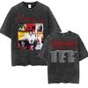 Tricou Negru Supradimensionat Spălat Față-Verso cu Colaj Vintage de pe Scenă și Datele Turneului "The Romantic Tour 2026" al lui Bruno Mars | Tricou Merch pentru Fani Muzică Pop