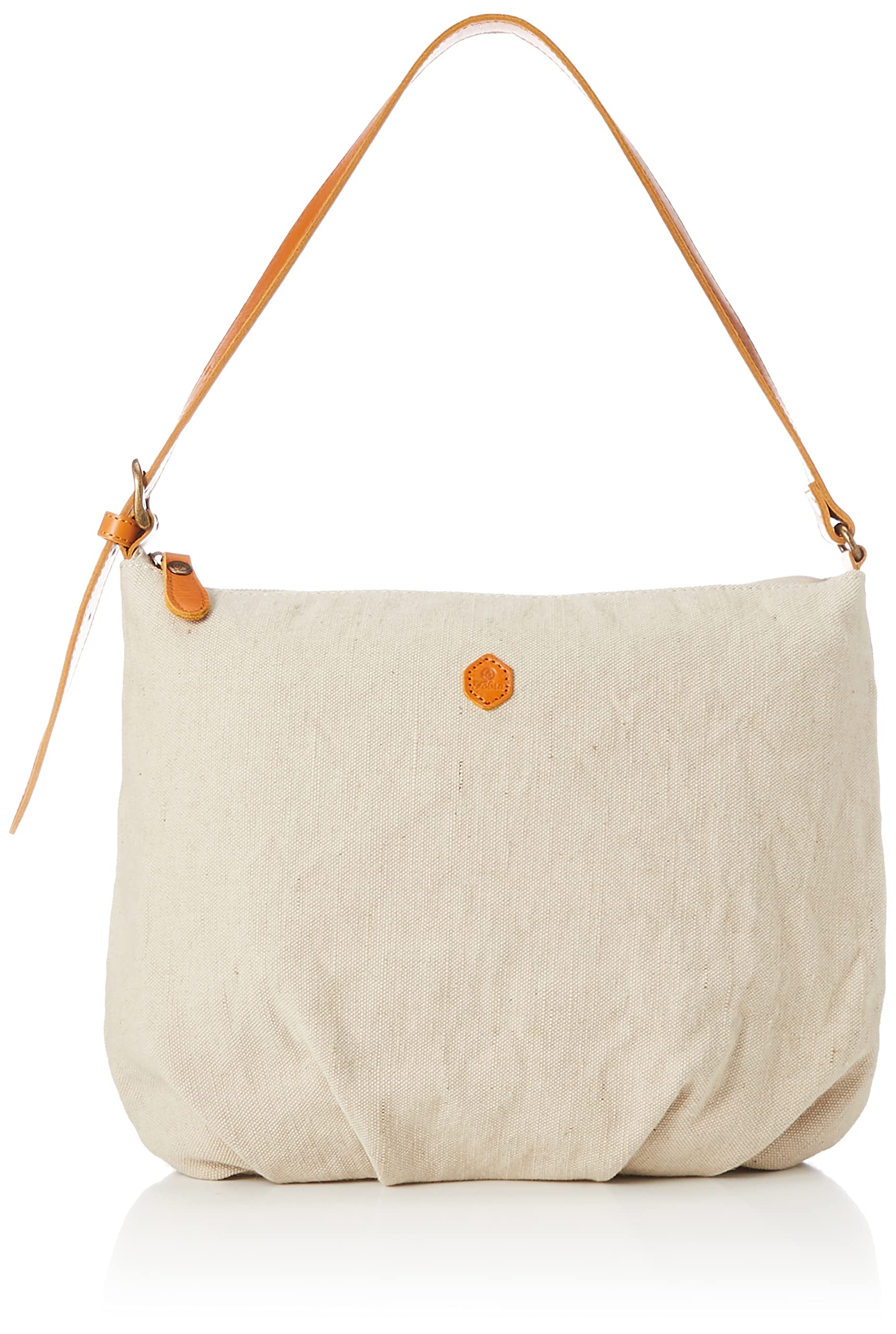 Женская плечевая сумка Forna из хлопка и льна, цвет греж (17)