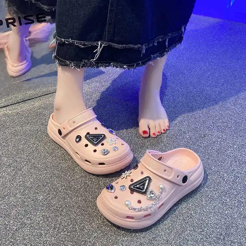 Fashion Light Weight Without Back Ladies Sneakers Size 42 Women's Slippers Models Shoes Women's Purple Sandals Sports Cosplay