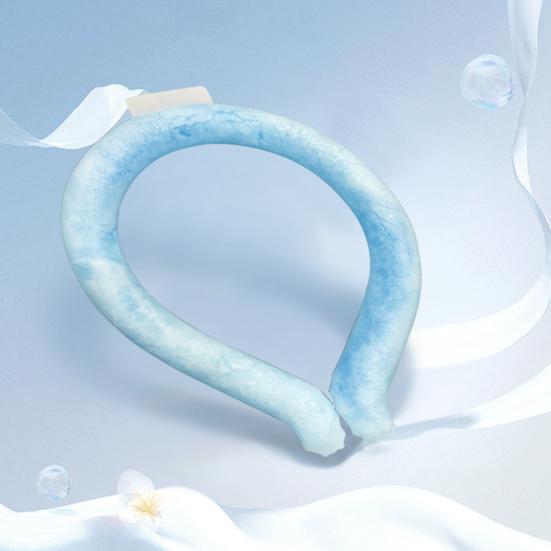 Summer Neck Cooling Tube Wearable Neck Cooler Lightweight Reusable Ice Cold Ring Outdoor Heatstroke Prevention Portable Neck Wrap Collar
