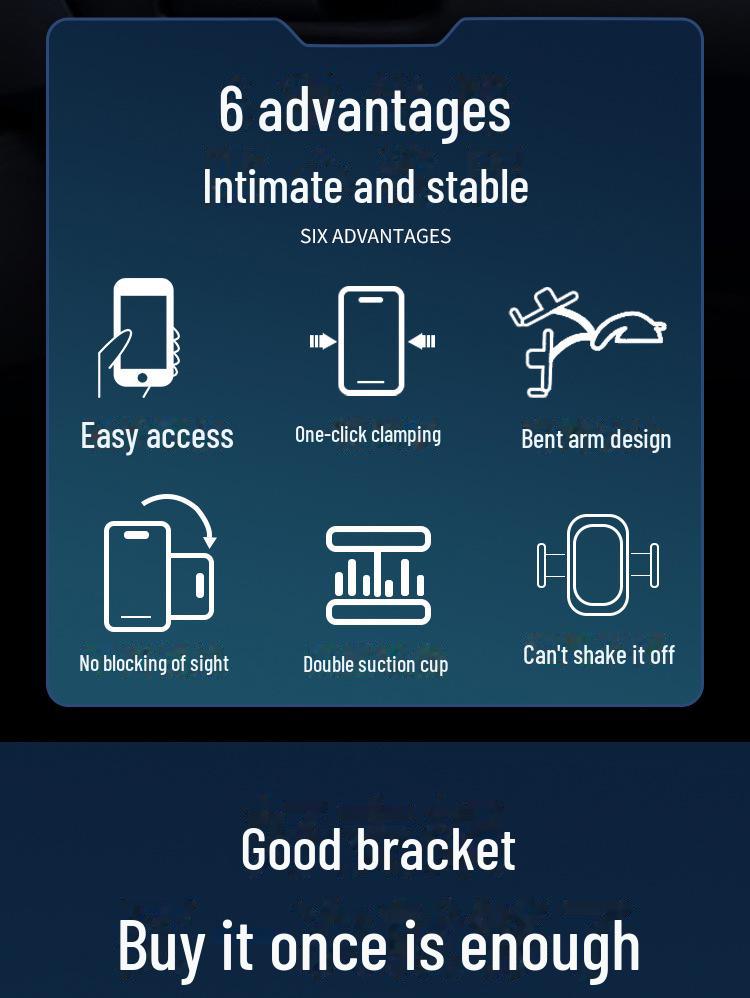 Alloy Gripper Car Vent Phone Holder with Fan Blade Hook