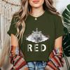Women's Casual Short Sleeve T Shirt Crew Neck Loose Fit Printed Letter Graphic Tee Top for Everyday Wear
