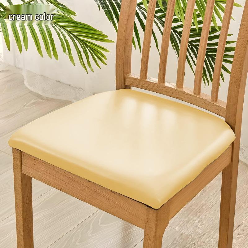 Waterproof PU Leather Chair Cushion Cover - Universal Protective Stool Seat Wrap