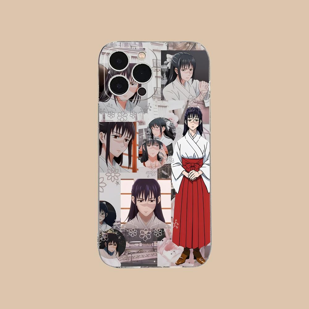 JJK Utahime Iori Clear TPU Mobile Case for iPhone 17 16 15 14 13 12 11 X XR XS Air Pro Max Plus Mini Colorful Cover