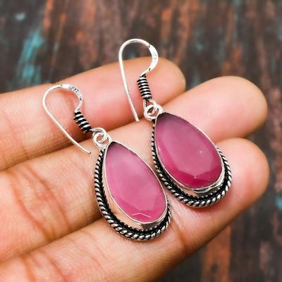 Monalisa Stone, Gemstone Handmade 925 Sterling Silver Jewelry Earring For Women