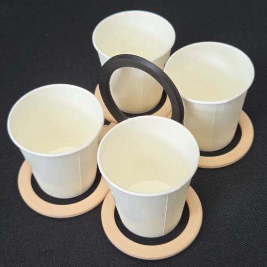 Foldable Drink Carrier Butterfly 4-Cup Drink Holder Reusable Cup Carrier Portable Cup Holder for Coffee Tea Beer Parties