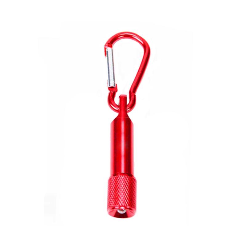 Mini LED Keychain Carabiner Flashlight, Portable Aluminum Alloy