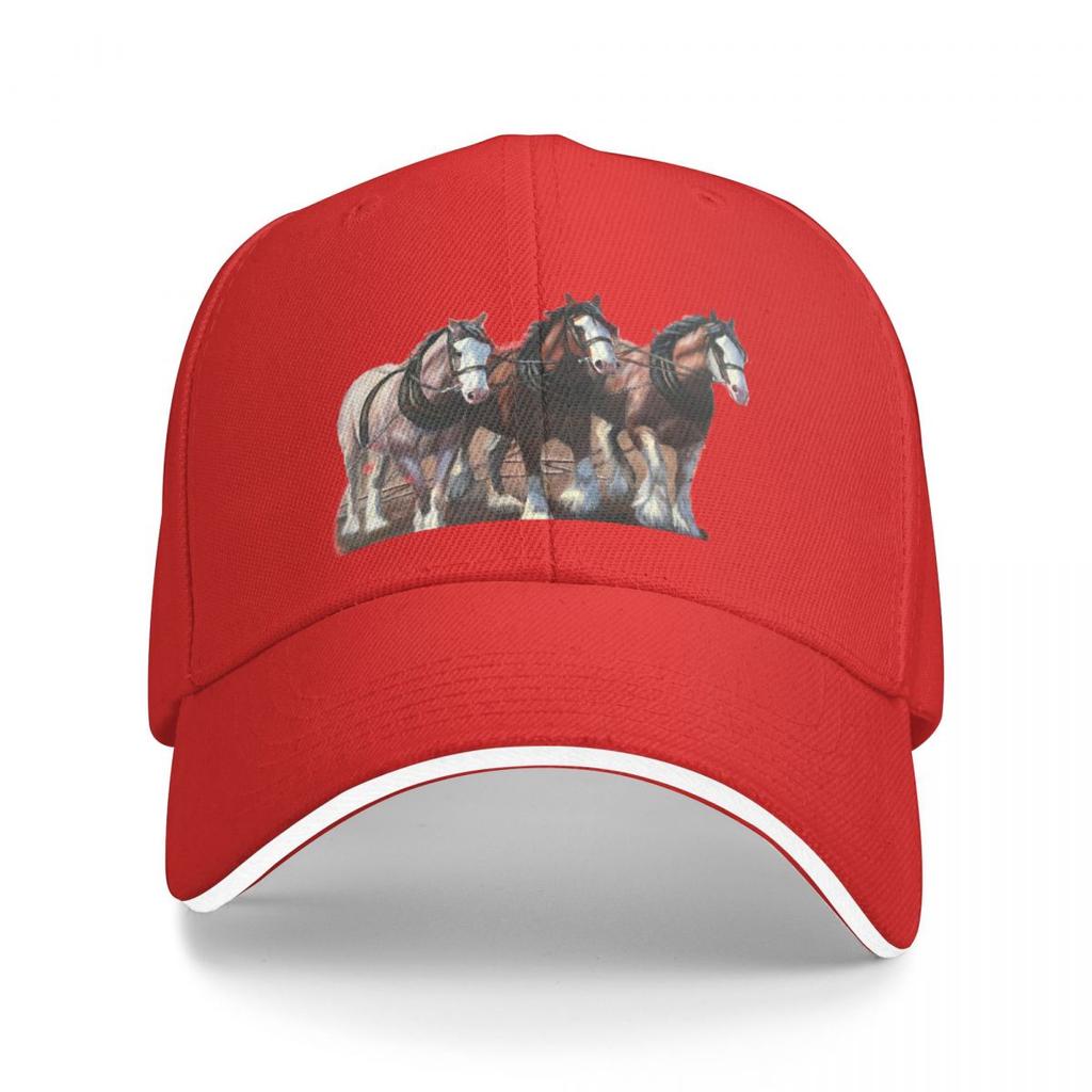 Clydesdale Horses Baseball Cap Uv Protection Solar Hat Golf Fluffy Hat Fishing Hat Boy Cap Women's