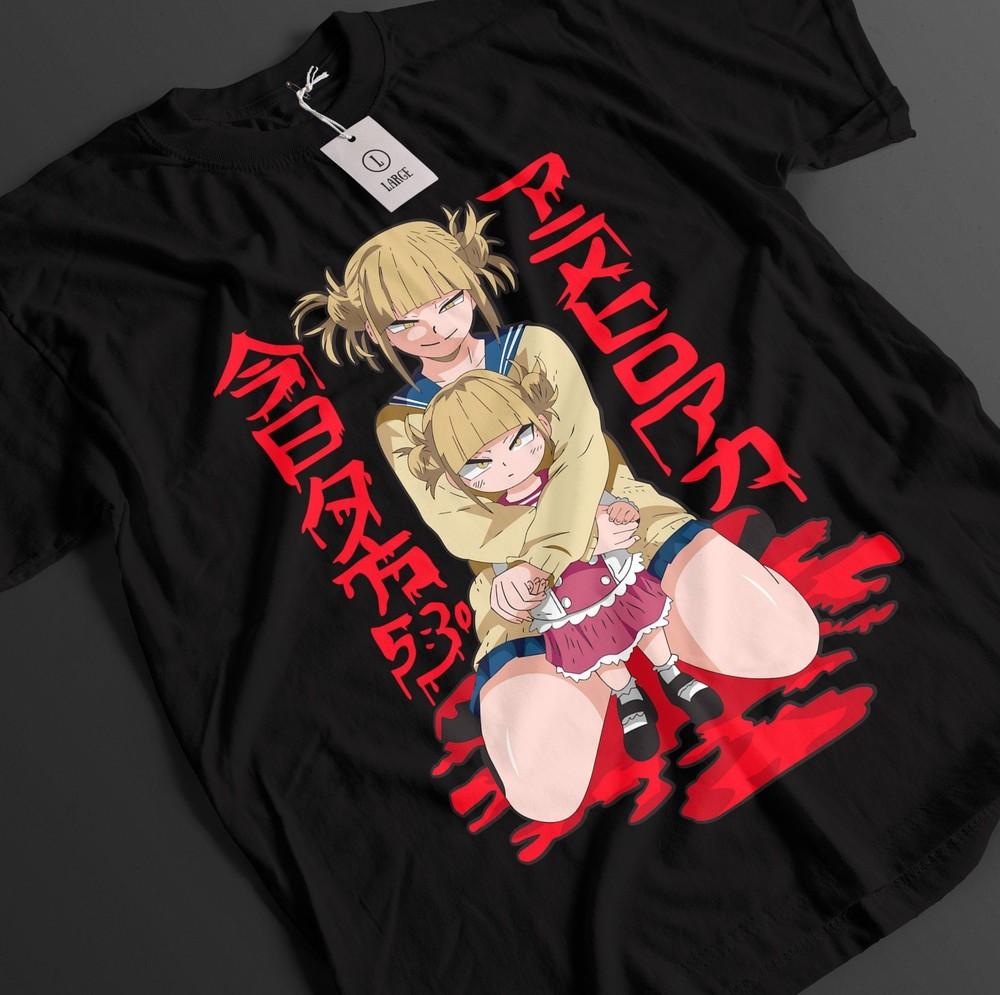 

My Hero Academia Shirt Himiko Toga Tshirt Deku Top Todoroki MHA Waifu Unisex Tee 4XL