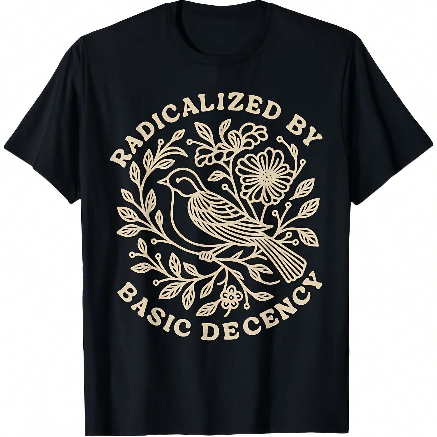 Radicalized By Basic Decency Floral Wos T-Shirt S разноцветный