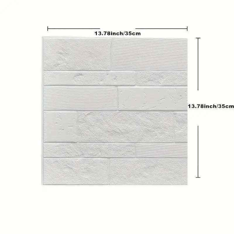 35*35cm 3D Room Decor Warm Decoration Self-adhesive Wall Stickers Foam Waterproof Anti-collision Wallpaper Ceiling Background