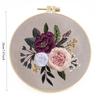 1pc Floral Embroidery DIY Fabric Craft Kit with Tools