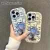 Phone Case: 2D Flat Design Suitable for iPhone 18 17 16 15 14 13 Pro Protective Case, Couple Style, Blue Spirit, Christmas and Halloween Gift