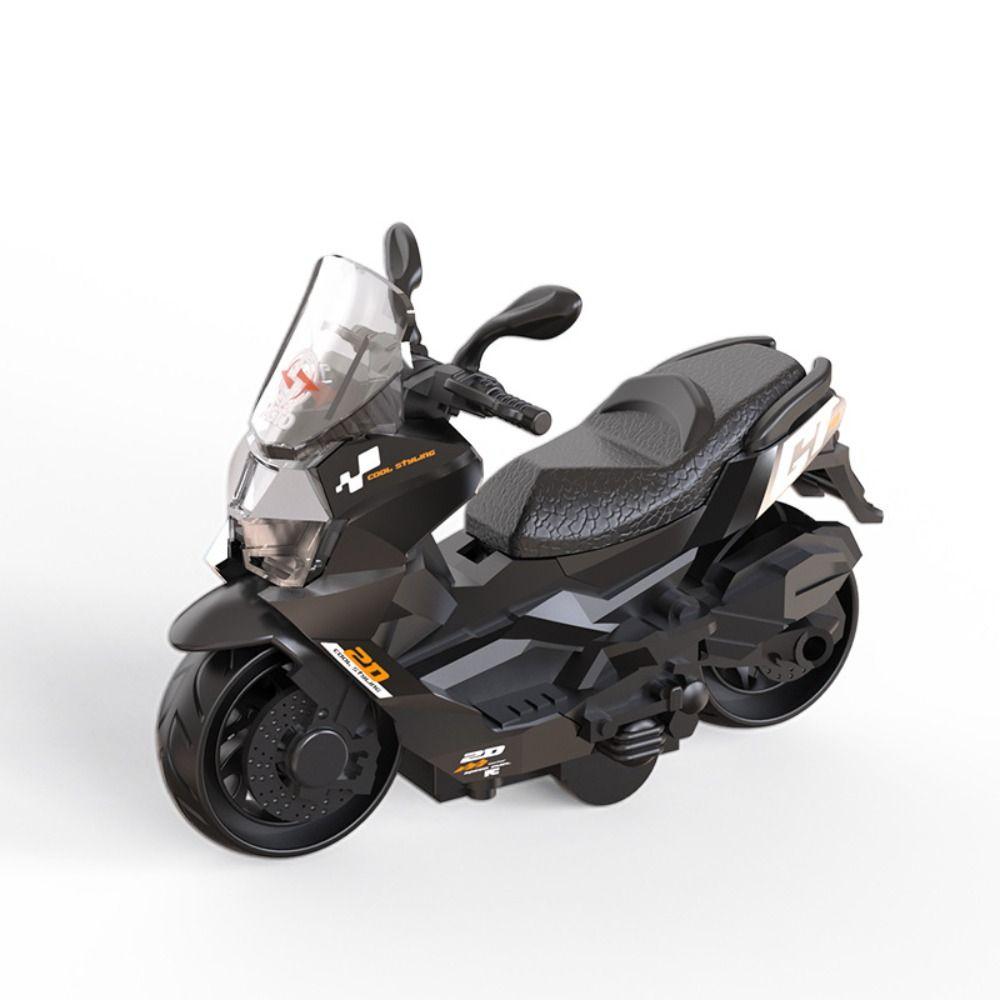Miniature Zinc Zinc Alloy Motorcycle Model Inertia Motorcycle Pull Back Toy  Home Decoration