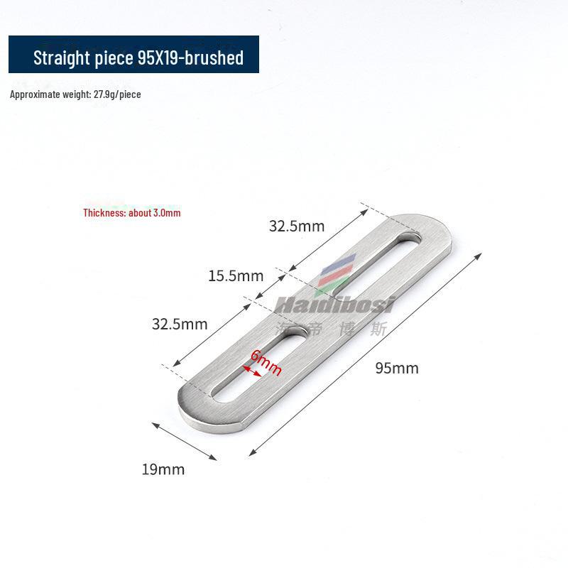 Stainless Steel Adjustable L-Shaped 90° Angle Bracket Connector