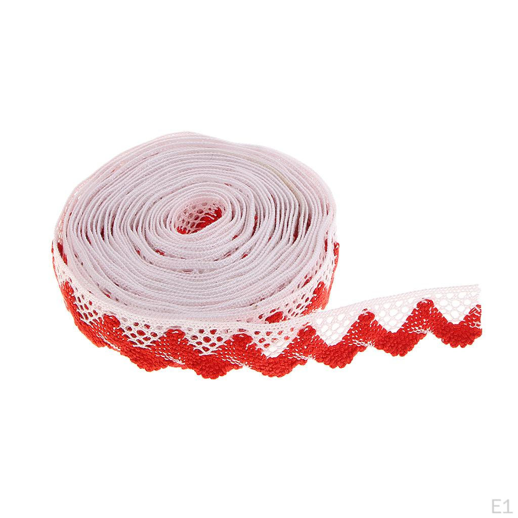1 Piece Yarns Embroidery Lace Trimming DIY Sewing for Clothing Pillow Accessories Decoration,