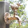 Rubinetto da Giardino Retrò Ottone Antico Scuola Materna Montaggio a Parete Animale Rubinetto Acqua Fredda Rubinetto per Lavabo