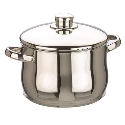IBILI - Oslo Saucepan with Lid, 28 Cm, Stainless Steel, Induction Compatible