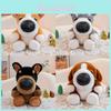 Jouet Chien en Peluche Rempli de Coton PP Sûr pour Enfants Cadeau à Câliner