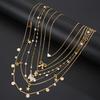 Ensemble de bijoux mode minimaliste 17 pièces pour femmes Collier avec pendentif torsadé vintage os de serpent cœur papillon étoile Bracelets Ensembles Cadeau