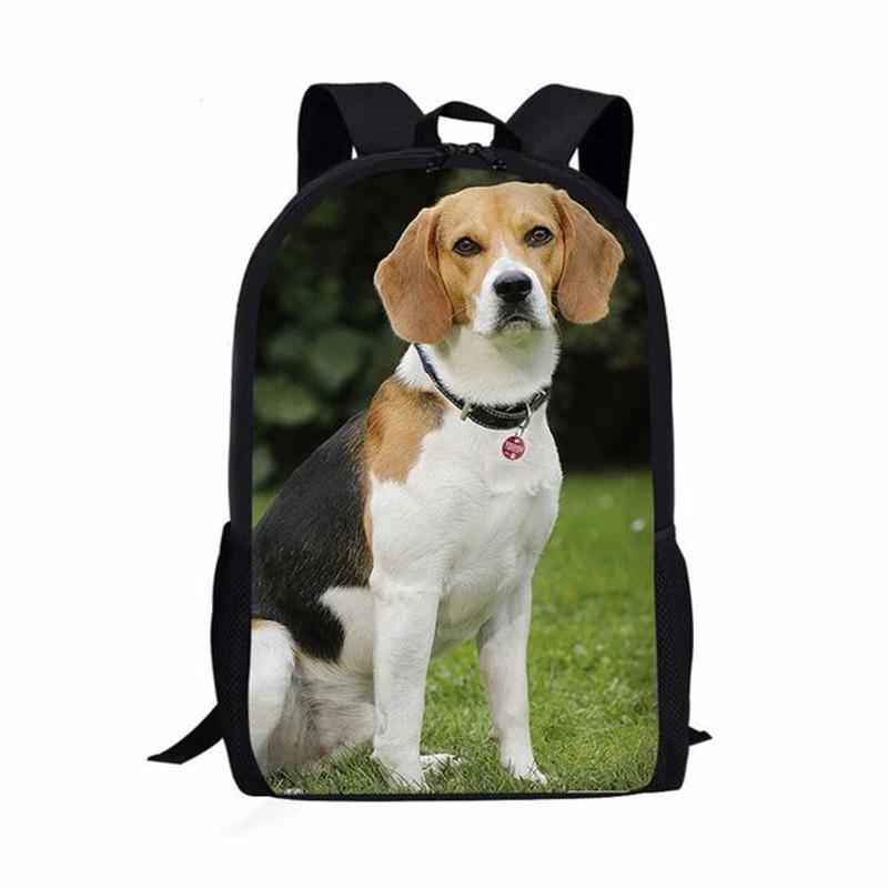 Trendy Popular Novelty Dog 3D Print 3pcs/Set Pupil School Bags Laptop Daypack Backpack Inclined Shoulder Bag Pencil Case