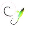 50Pcs Winter Ice Fishing Hooks Glow Ice Jig Bait 1.2-2.6g Jigging Fishing Lure Ice Jigs for Crappie Panfish Fishing Gear