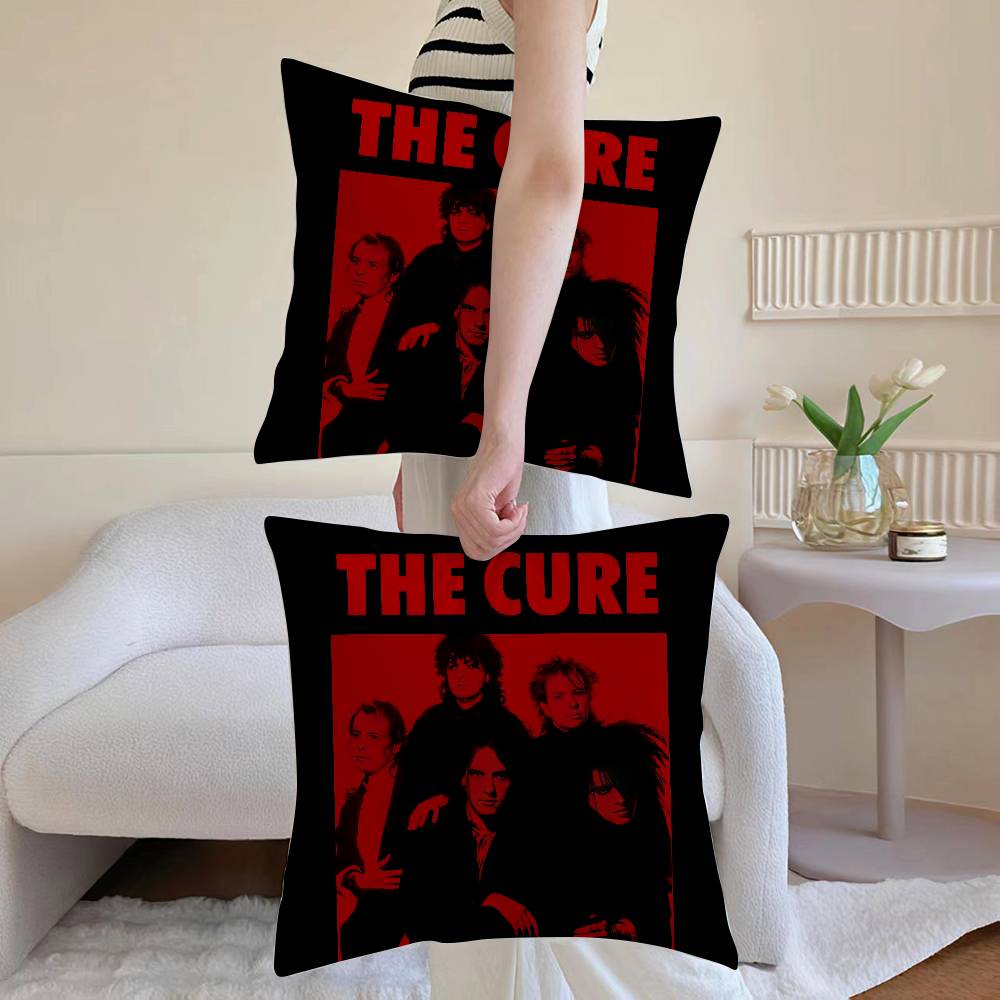 Anime T-The Cure Pillow Case Sofa and Living Room Decorative Cushion Covers Dust-proof and Mite-proof Invisible Zipper