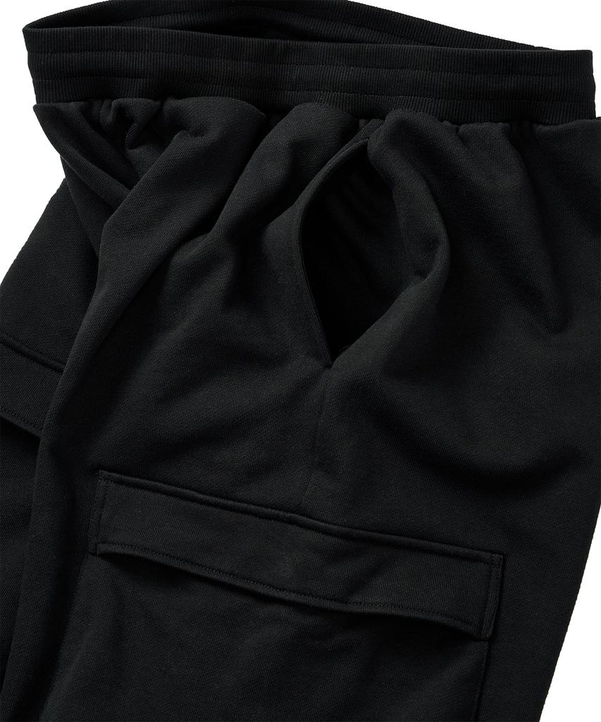 FOUNDPOCKET Field Cargo Sweatpants Black
