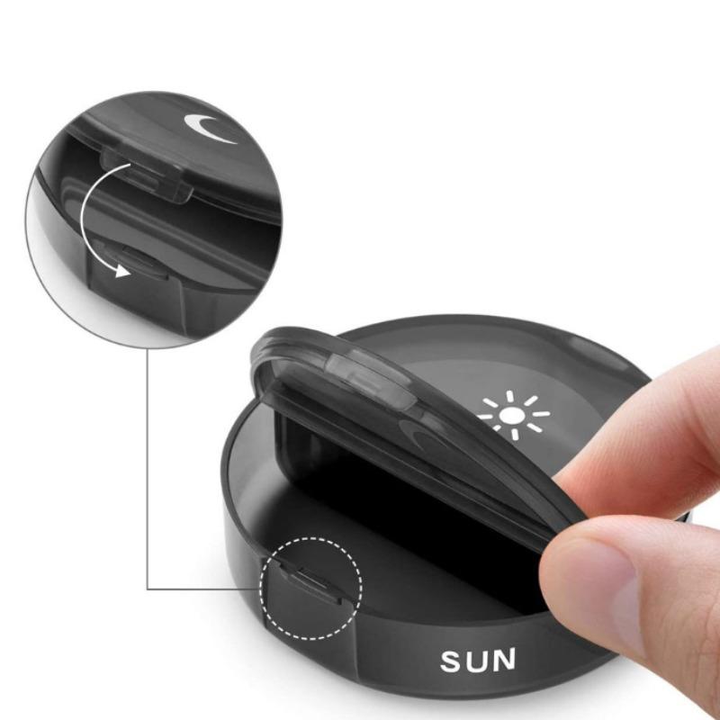 Seven-day 14-compartment Color Pill Box Easy To Carry Multi-functional Compartment Pill Box Waterproof Sealed Compartment