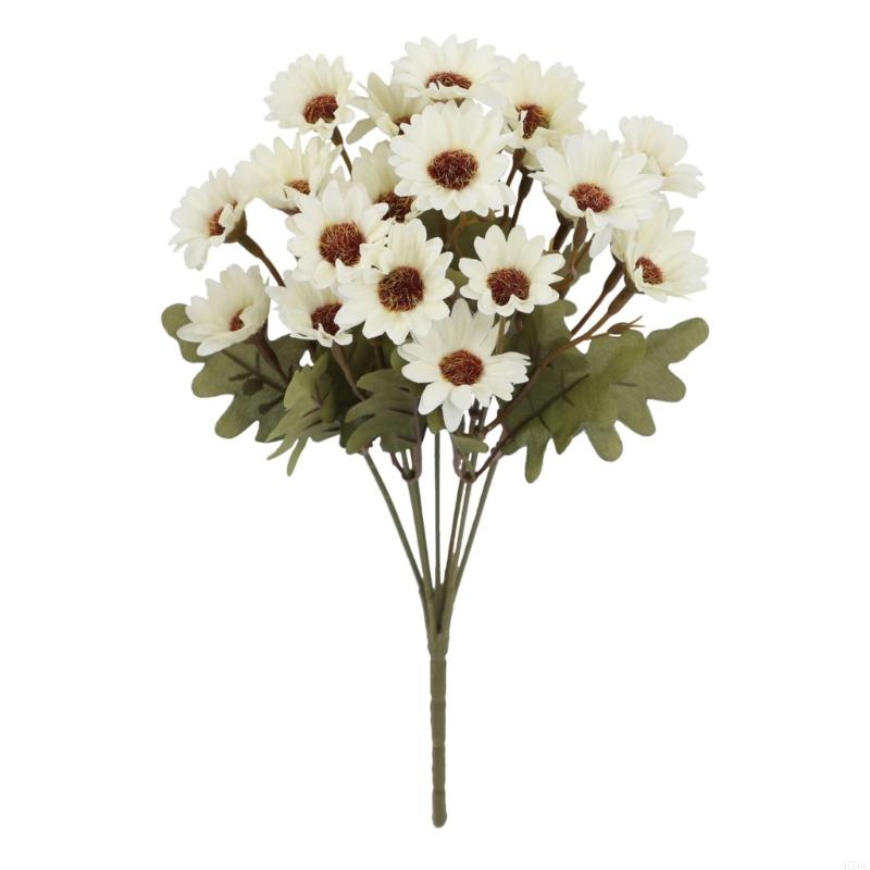 Artificial Wedding Bouquets Pack of 5 Chrysanthemum Flower for Indoors Outdoor Party Decors HX6C